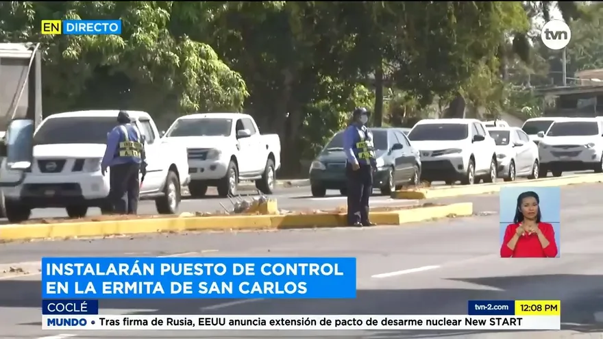 Instalaran puesto de control entre Coclé y Panamá Oeste durante días de Carnaval.