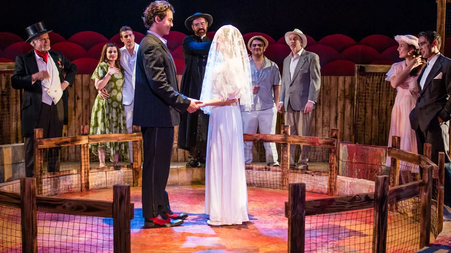 Una de las funciones de la adaptación del colombiano Jorge Alí Triana de la obra "Crónica de una muerte anunciada", del nobel de Literatura Gabriel García Márquez.