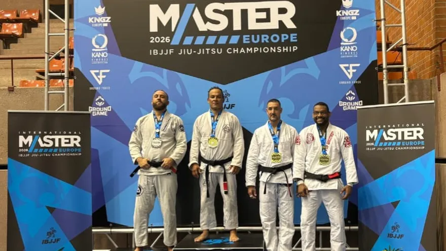 Podio en el International Master Europe IBJJF Jiu-Jitsu Championship