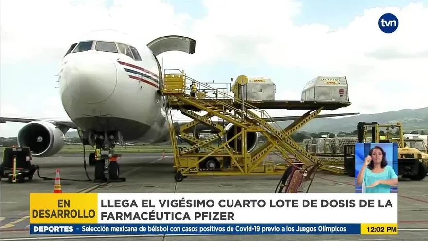 Llega a Panamá lote más grande de vacunas Pfizer