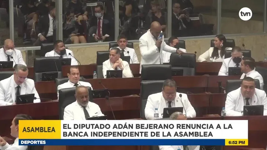 Diputado Adán Bejarano renuncia a la bancada independiente en la Asamblea