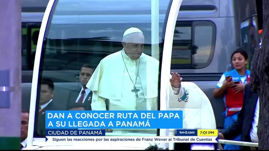 Autoridades revelen ruta del papa Francisco
