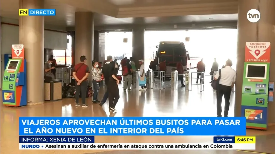 Viajeros aprovechan últimos busitos a Panamá Oeste