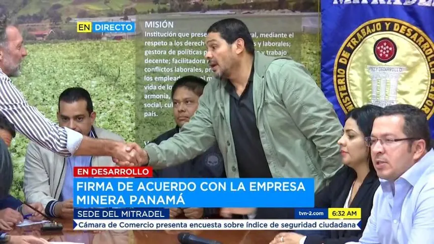 Minera Panamá y Suntracs firman acuerdo