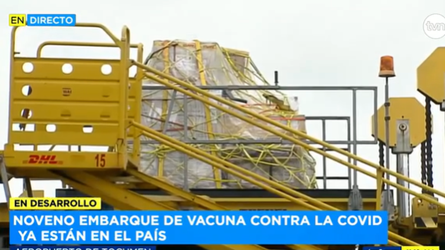 Llega noveno cargamento de vacunas contra la Covid a Panamá