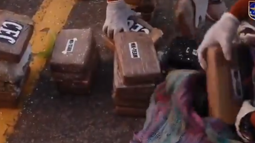 Droga decomisada por Senan.