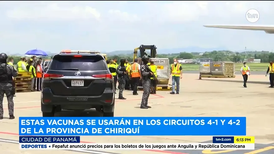 Panamá recibe nuevo lote de vacunas de Pfizer