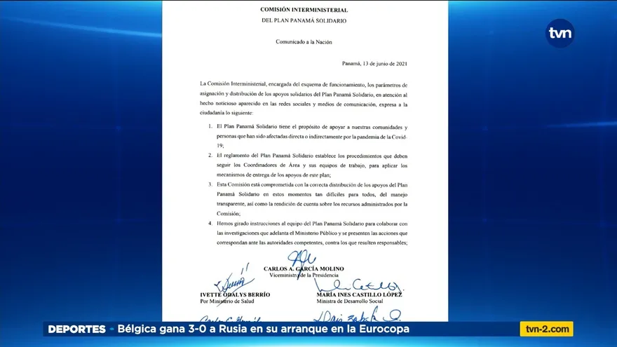 Reacciones ante investigación del Panamá Solidario