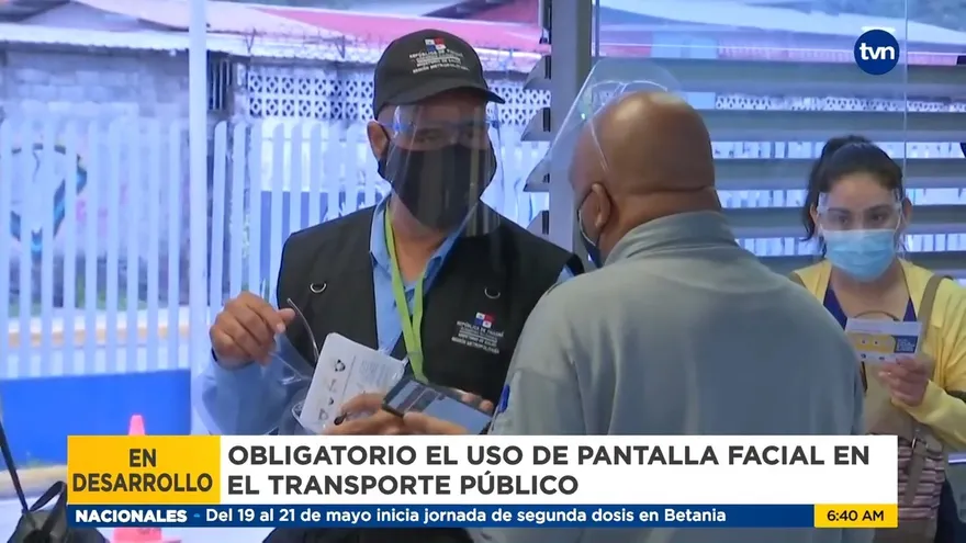 Personas sin pantalla facial no podrán abordar el transporte público