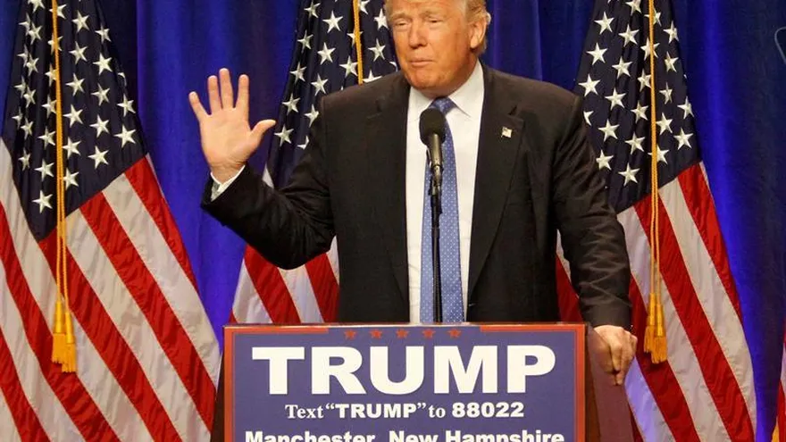 El candidato republicano a la presidencia de Estados Unidos, Donald Trump.