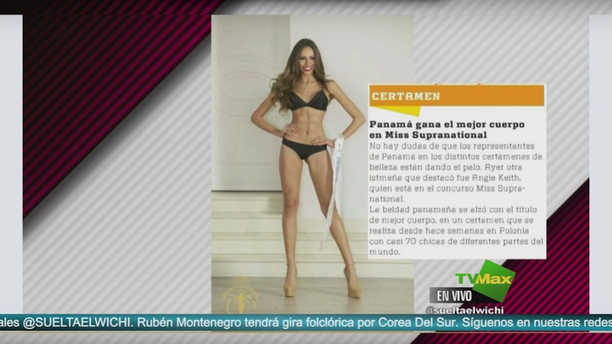 Angie Kieth gana mejor cuerpo en el Miss Supranational
