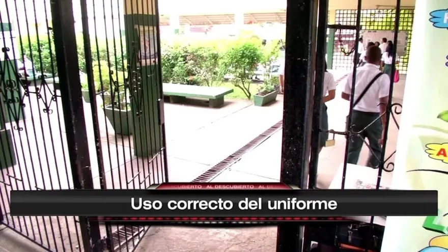 Uso correcto del uniforme escolar