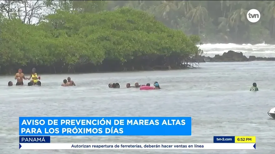 Aviso de prevención de mareas altas para los próximos días