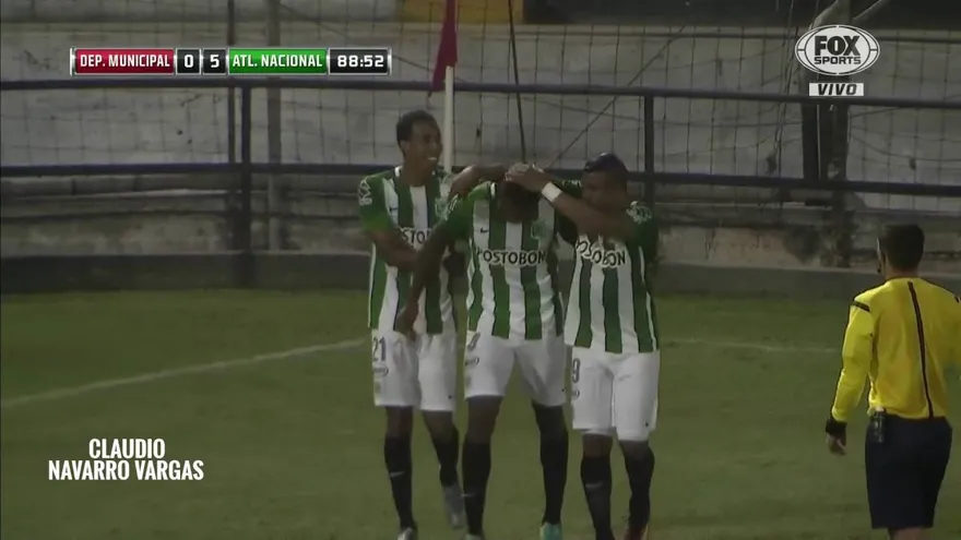 Gol de Roderick Miller contra el Deportivo Municipal en Copa Sudamericana