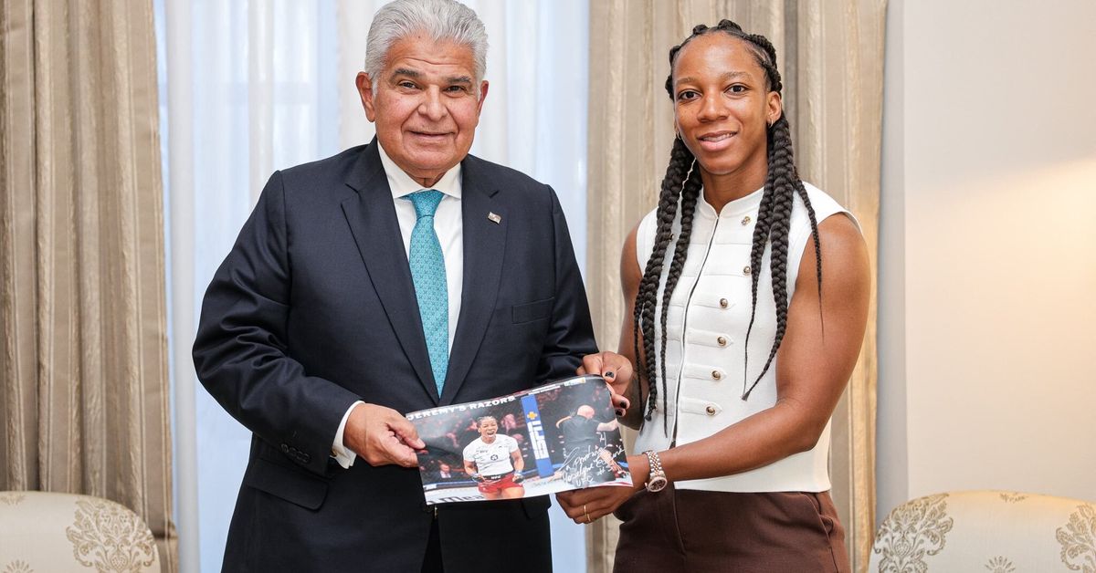 José Raúl Mulino y Joselyne Edwards | La 'Pantera' visita la presidencia de la República