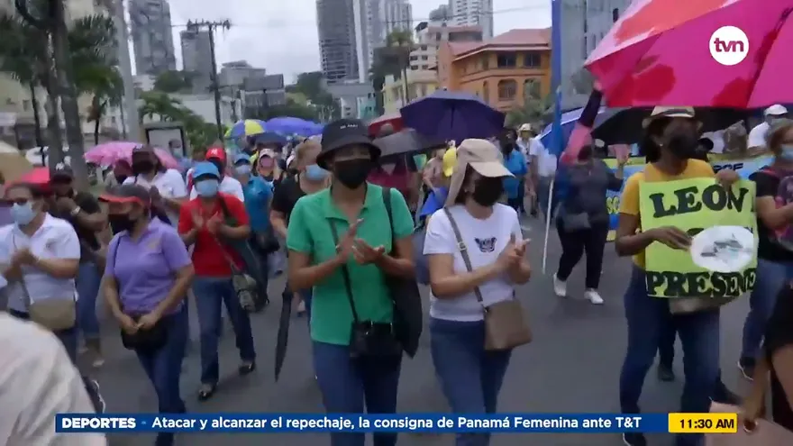 Marcha de gremios en la capital