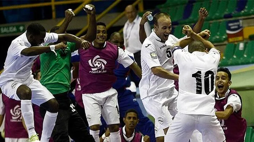 Los cubanos celebran su clasificación al Mundial.