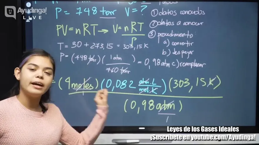 Ayudinga Química 11° Ley General de los Gases Ideales _ Concepto y Ejemplos 6 de agosto de 2020