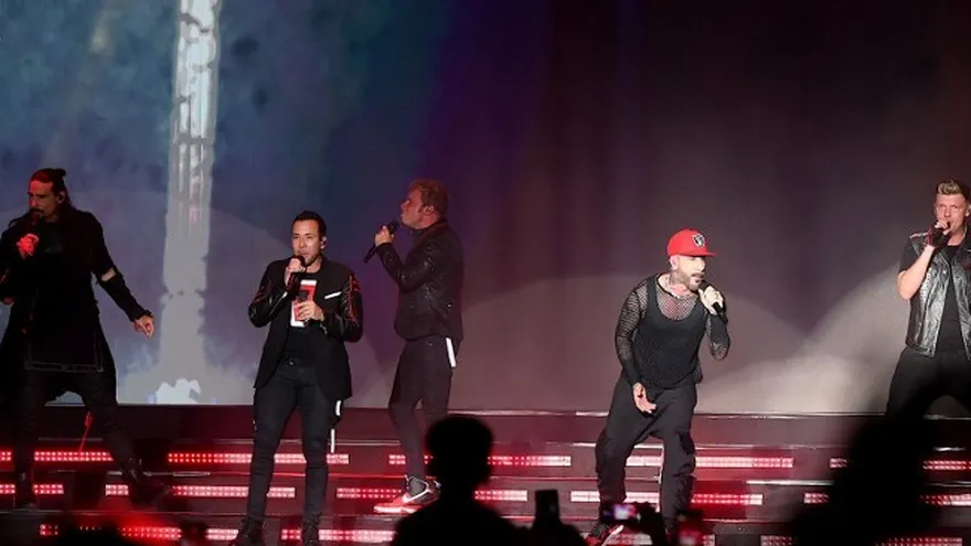 Foto de Backstreet Boy en una presentación de 2023