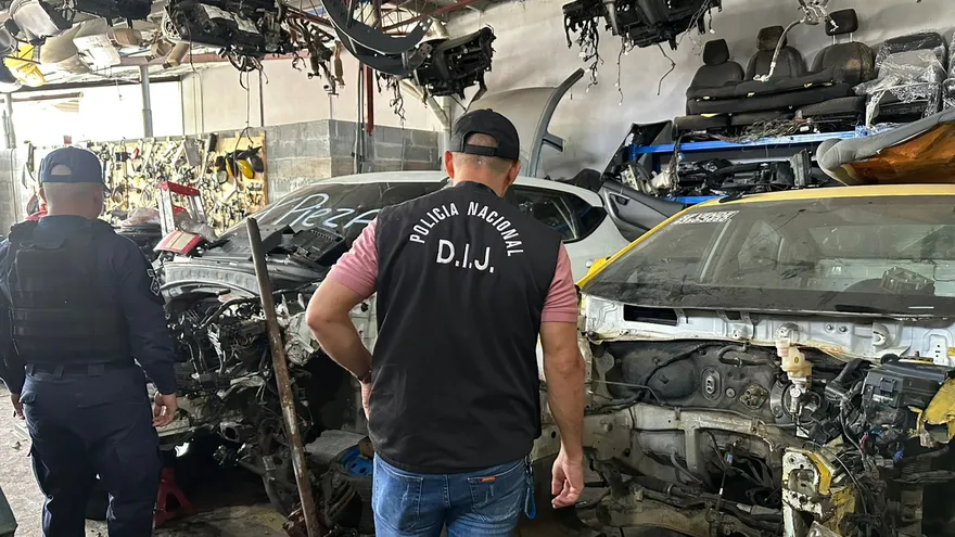 Autos estaban desmantelados en un rastro ubicado en el corregimiento Ernesto Córdoba Campos.