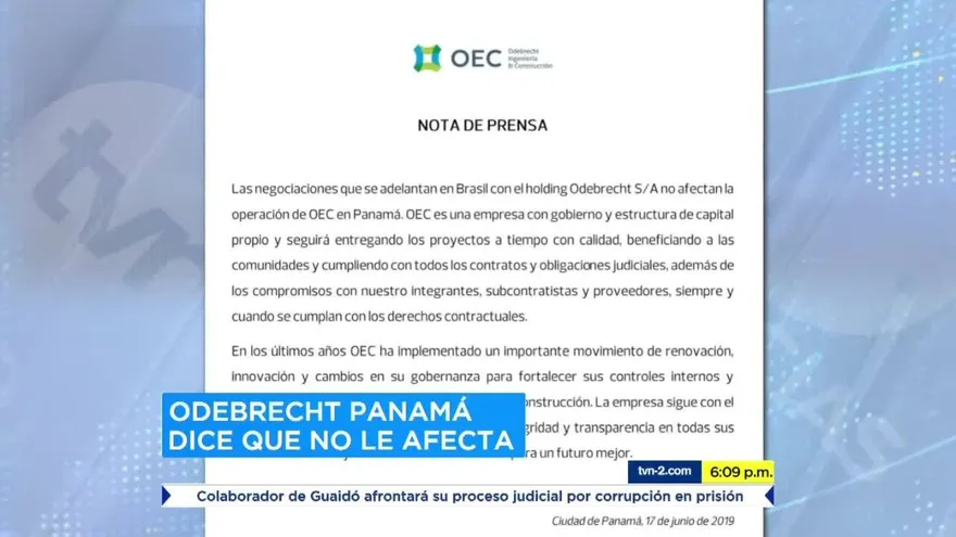 Alarma en Panamá por quiebra de Holding Odebrecht en Brasil
