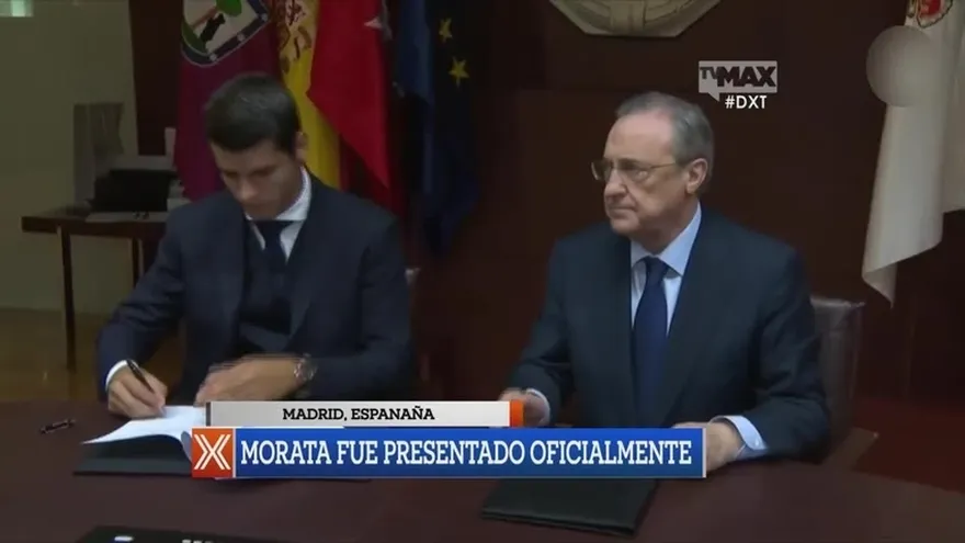 Morata fue presentado como nuevo jugador del Real Madrid
