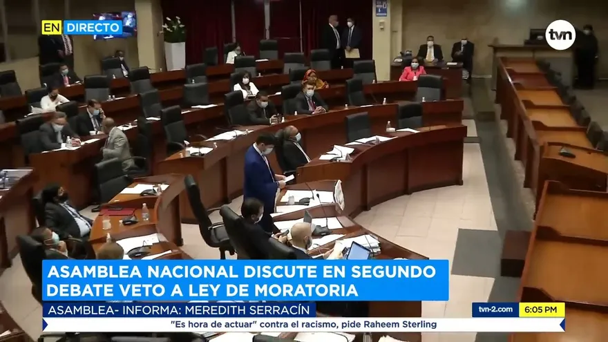 Asamblea Nacional discute en segundo debate, el veto a la ley de moratoria
