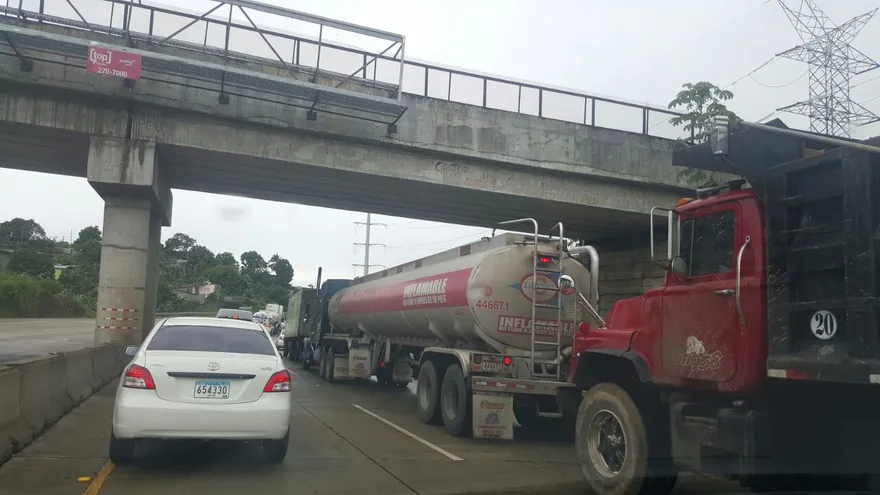 El tráfico está paralizado.