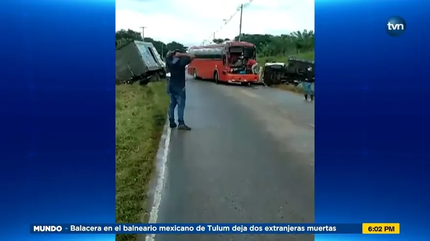 Triple colisión en Chepo