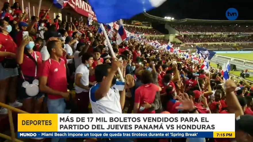 Más de 17 mil boletos vendidos para el partido del jueves panamá vs honduras