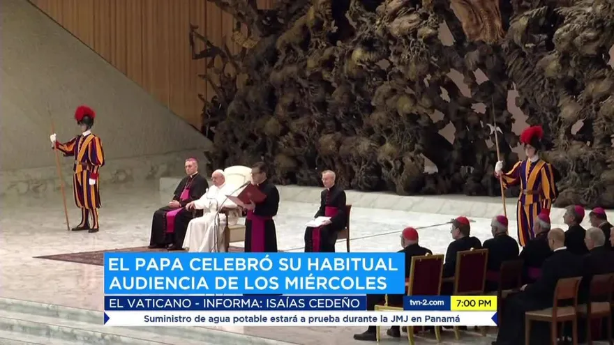 TVN Noticias en la audiencia papal en el Vaticano