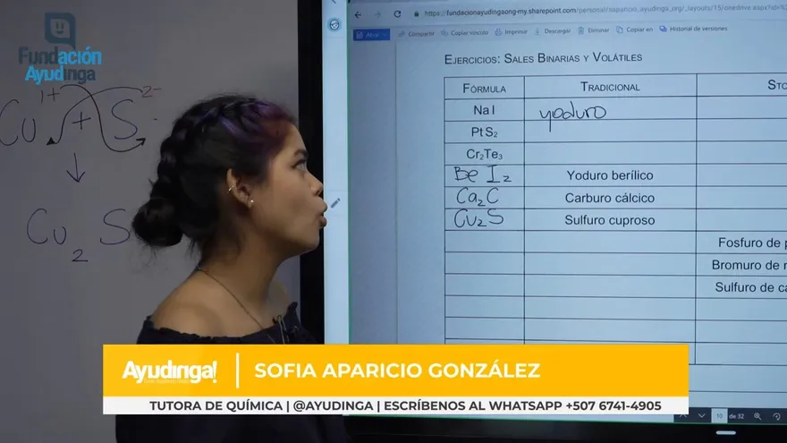Ayudinga Química 11° - Nomenclatura de Compuestos Binarios No Metales 4 de junio de 2020 6162560146001