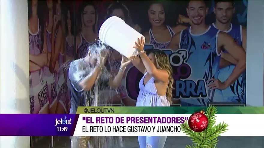 "Reto de presentadores" El reto lo hace Gustavo y Juancho