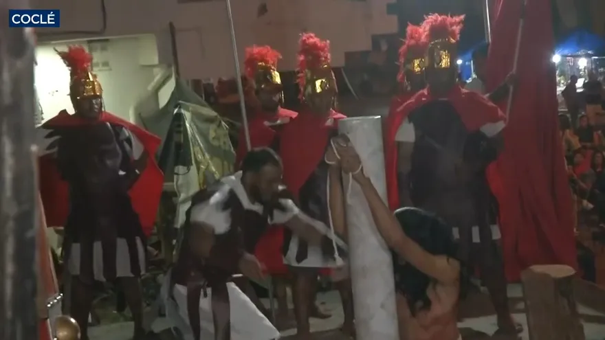 Aguadulceños reviven la Pasión de Cristo tras 10 años de cese