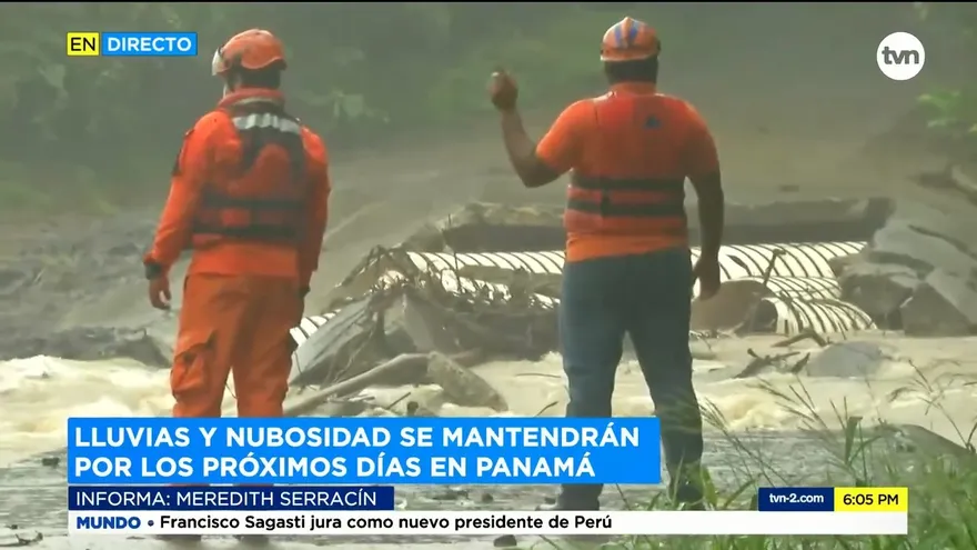 Lluvias se mantendrán en Panamá