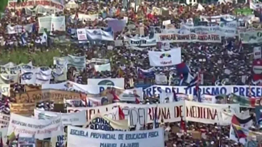 Cuba marcha el último 1 mayo con Raúl Castro en el poder