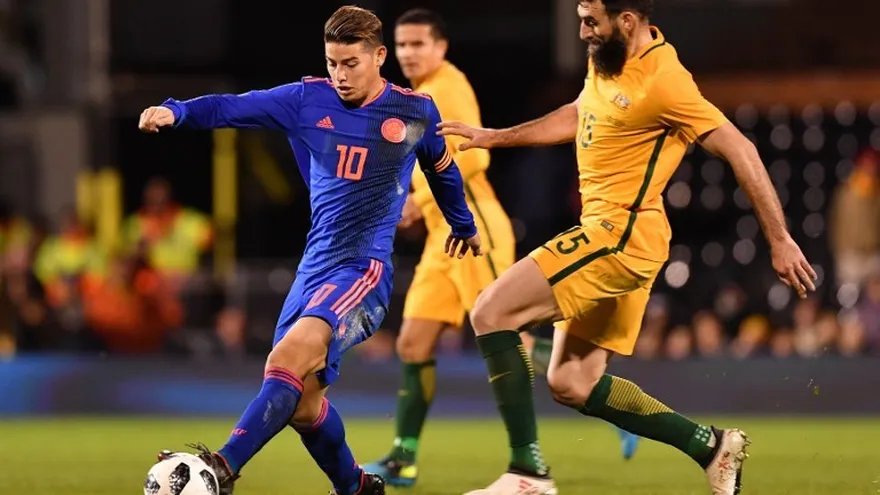 Colombia le perdona la vida a Australia en amistoso rumbo a Rusia 2018