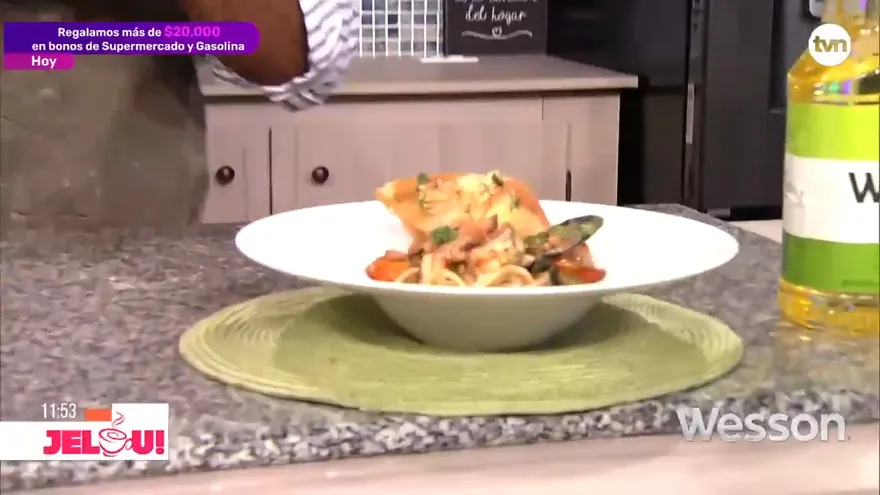 Receta: Macarrones con camarones (Final)