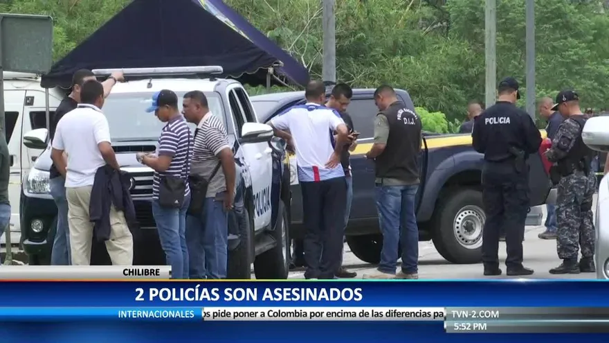 Las autoridades buscan a los responsables del crimen de dos policías