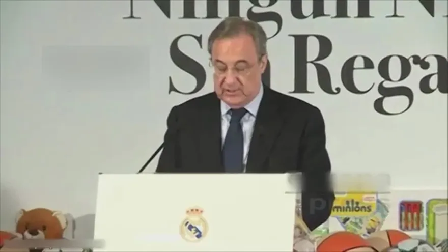 Florentino Pérez presentó la campaña 'En navidad, ningún niño sin regalo'