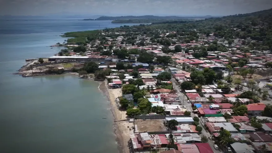 Vista aérea de Veracruz, Panamá Oeste