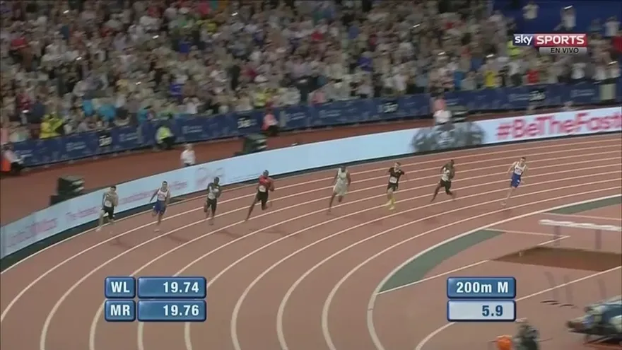 Alonso Edward, 2do lugar en los 200 metros de la Liga Diamante en Londres