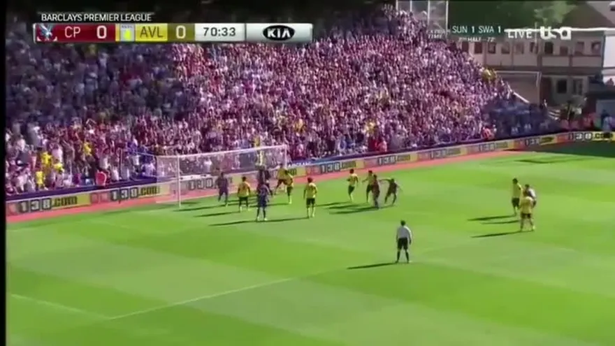 Liga inglesa: Crystal Palace 2 - 1 Aston Villa