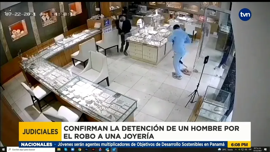 Confirman detención de hombre vinculado a robo de joyería