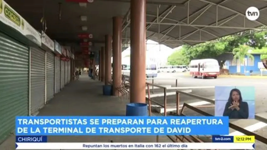 Transportistas se preparan para reapertura de terminal en Chiriquí