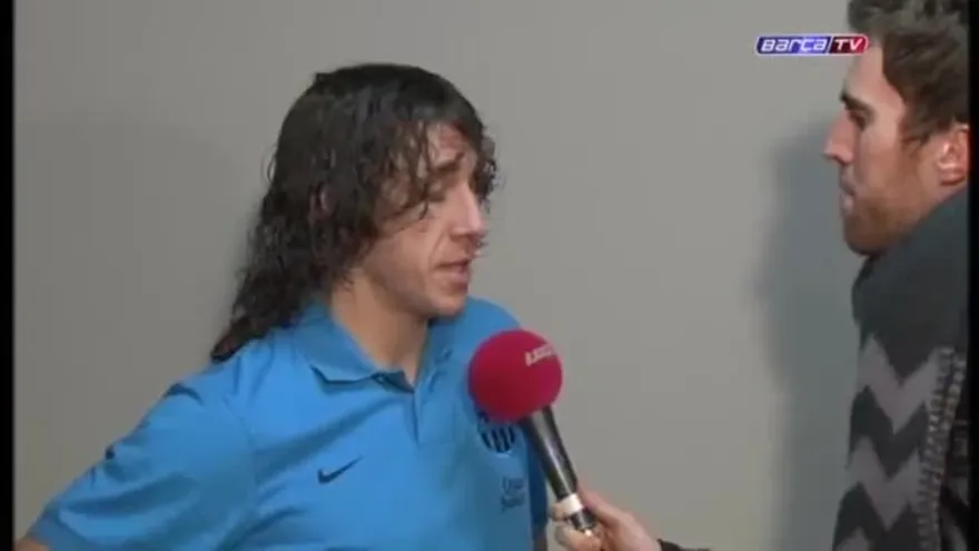 Los jugadores del Barcelona lamentan la derrota