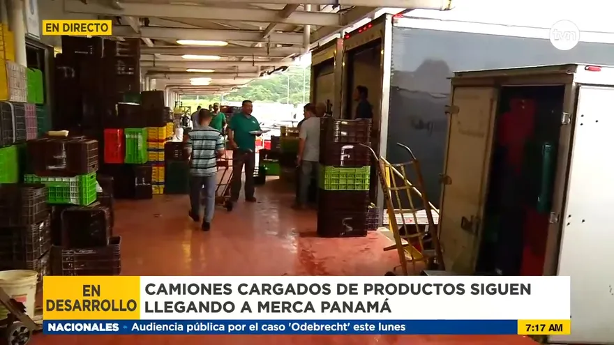 Pocos camiones llegan a Merca Panamá