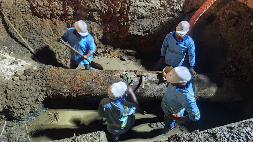Idaan realizó interconexiones de tuberías de 20" y 10” en el proyecto  Cuarto Puente.