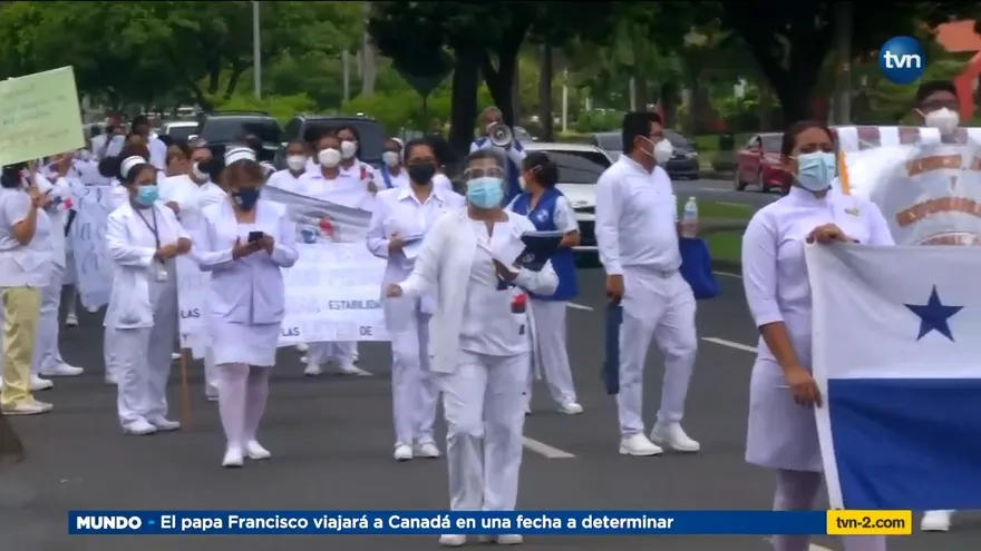 Enfermeras se reúnen con el presidente Cortizo