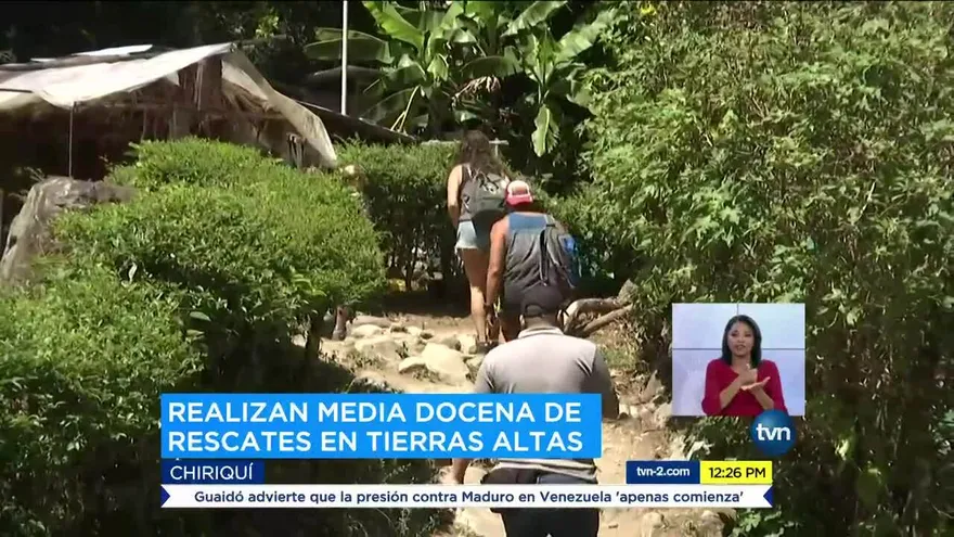 Se reportan múltiples rescates de turistas en Volcán Barú